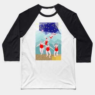 Wild Swimming at Christmas Baseball T-Shirt